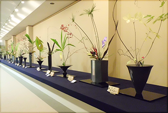 いけばな作品の展示会場イメージ