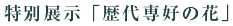 特別展示「歴代専好の花」