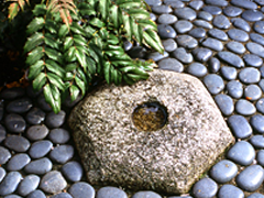 A six-sided stone
