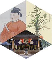 記念花展「聖徳太子千四百年大遠忌記念　和と美」のデザイン